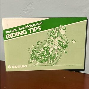 Suzuki You and Your Motorcycle Riding Tips Exercises Booklet 2001 Illustrated